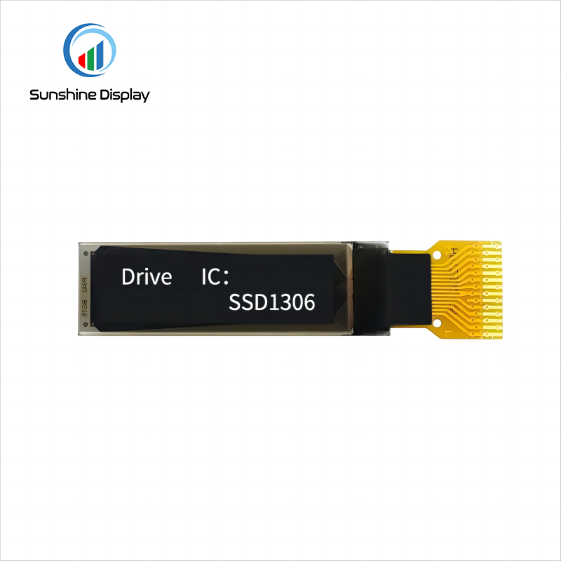 SDO087B15-128032 0.87" 128x32 OLED LCD Display_Info 4-SPI,I2C LCD module