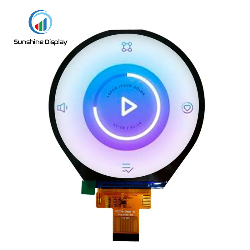 SDT034BWJA-01 3.4" 800x800 Round TFT LCD Module 4LANE MIPI LCD module
