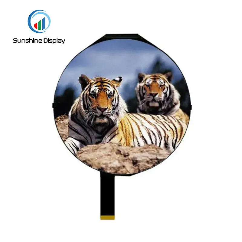 SDT050QYHI-01 5 inch Round TFT LCD Module Back View