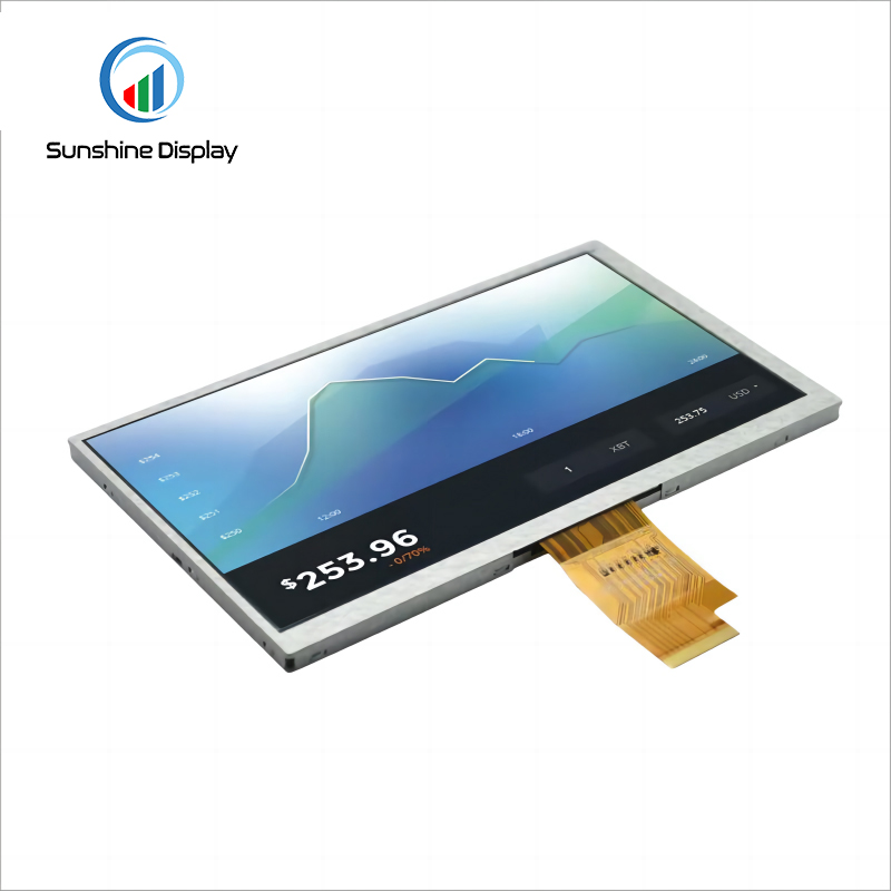 SDT070BAHI-10 7.0 inch Sunlight Readable TFT  LCD| IPS TFT LCD Module|Standard TFT LCD Module Side View
