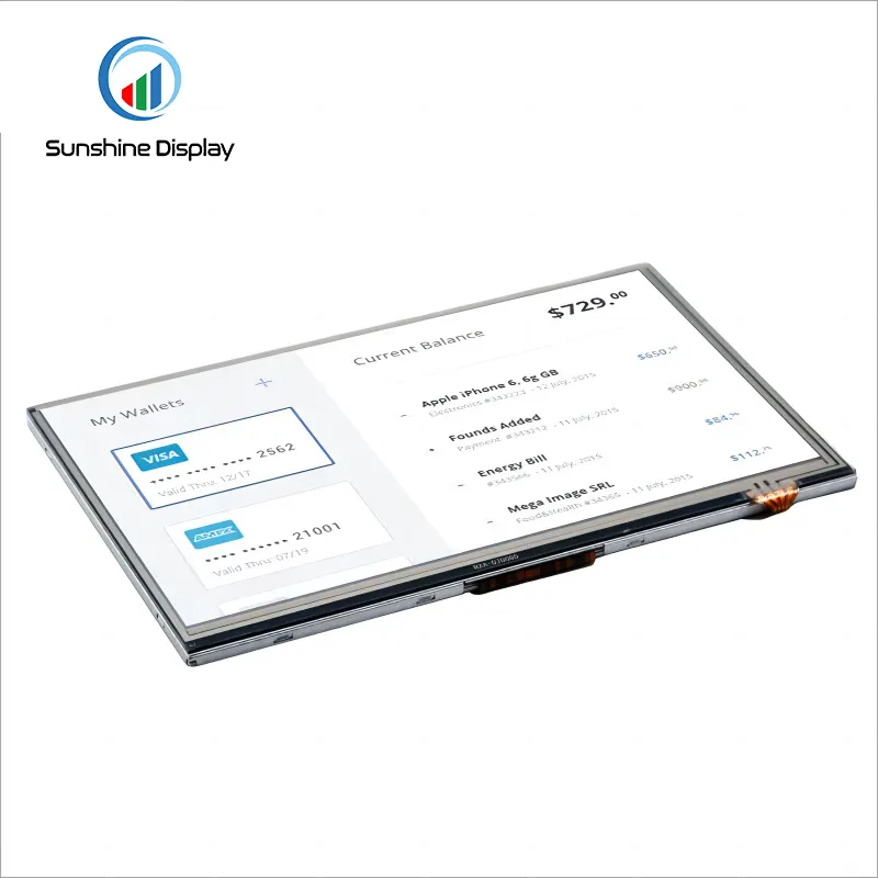 SDT070BWHI-09P 7.0 inch Standard TFT LCD Module| IPS TFT LCD Module Back View