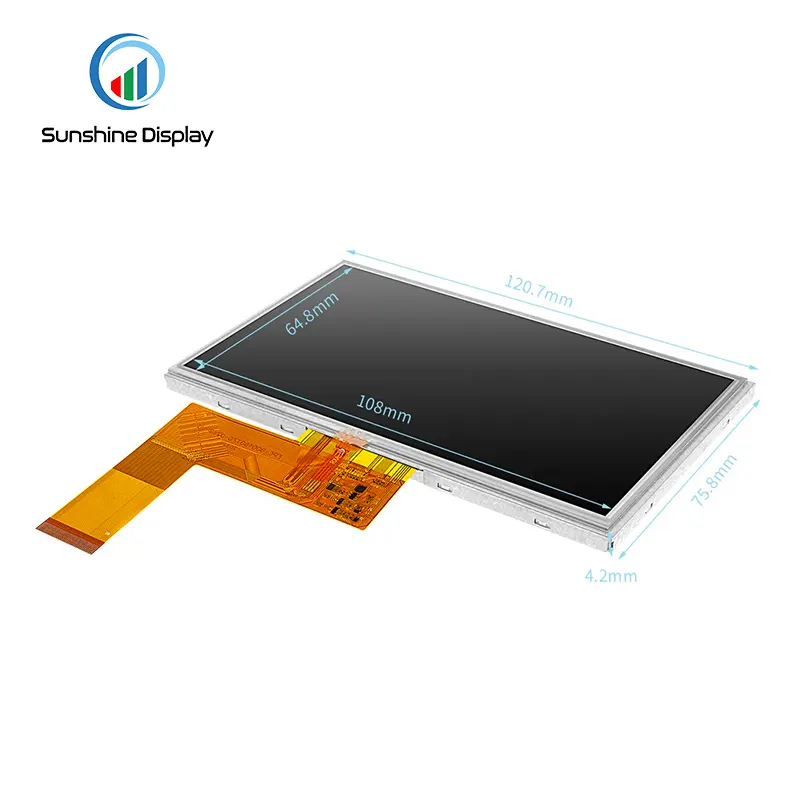 SDT070SWH40-90P 7.0 inch Standard TFT LCD Module Back View