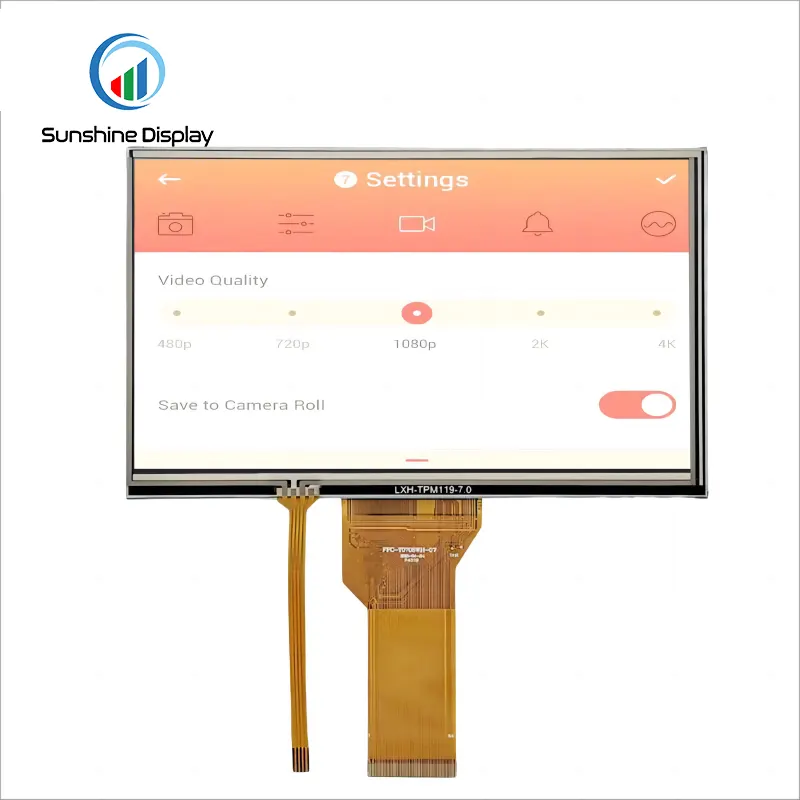 SDT070SWHN-40P 7.0 inch Standard TFT LCD Module Detail View