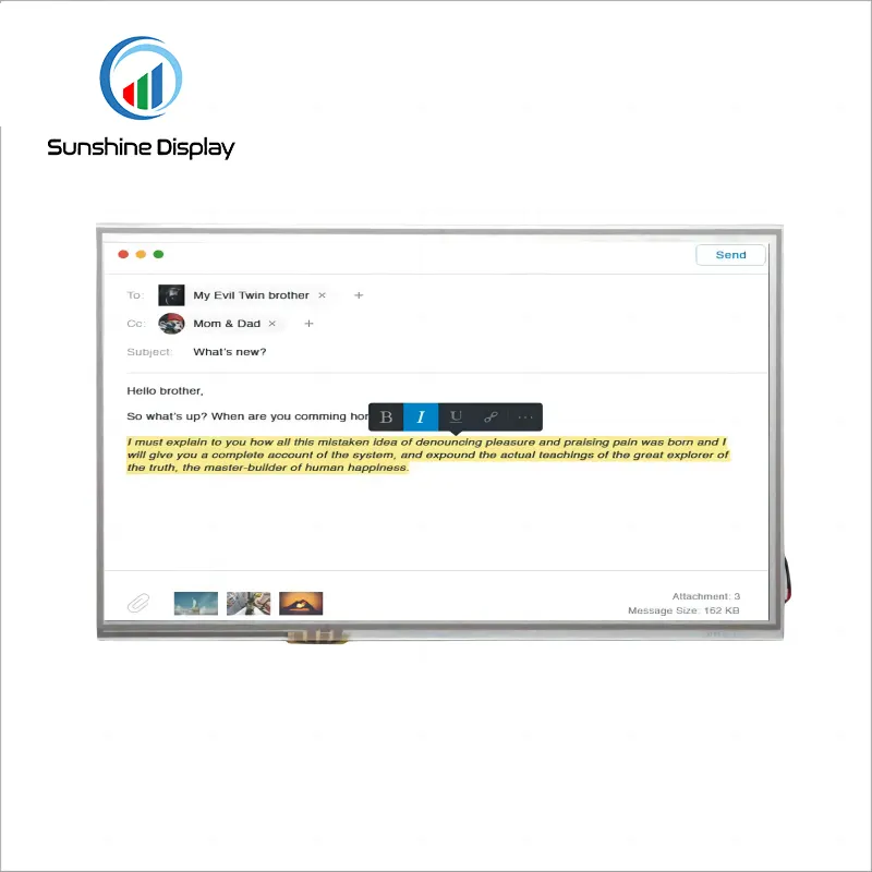SDT101BWHN-02P 10.1inch 1024X600 TFT LCD Module with RGB Interface Standard TFT LCD Module Similar Product LCD module