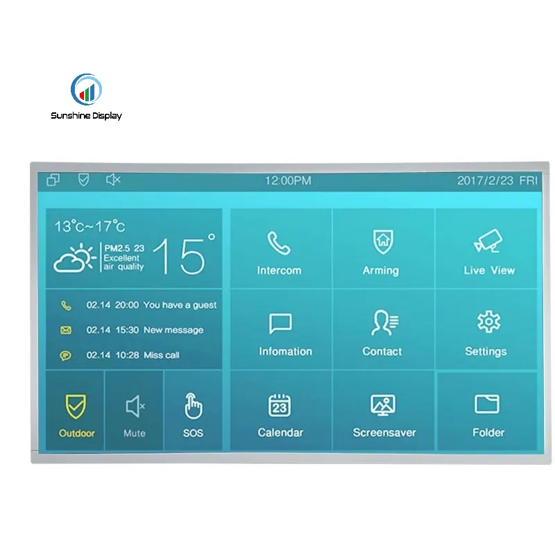 SDT215HFI-10 High brightness 1000cd/m2 21.5inch IPS TFT LCD FHD LVDS Interface LCD Module Sunlight Readable TFT LCD Similar Product LCD module