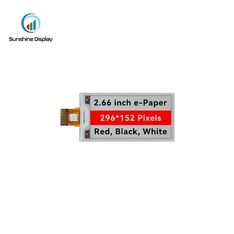 SDE0266NPT-39 2.66" 152x296 E-paper Display_Info SPI LCD module