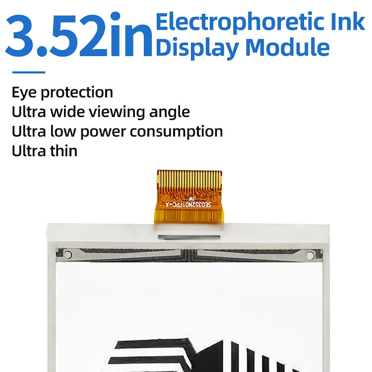 SDE0352NQ-45 E-paper Display Back View