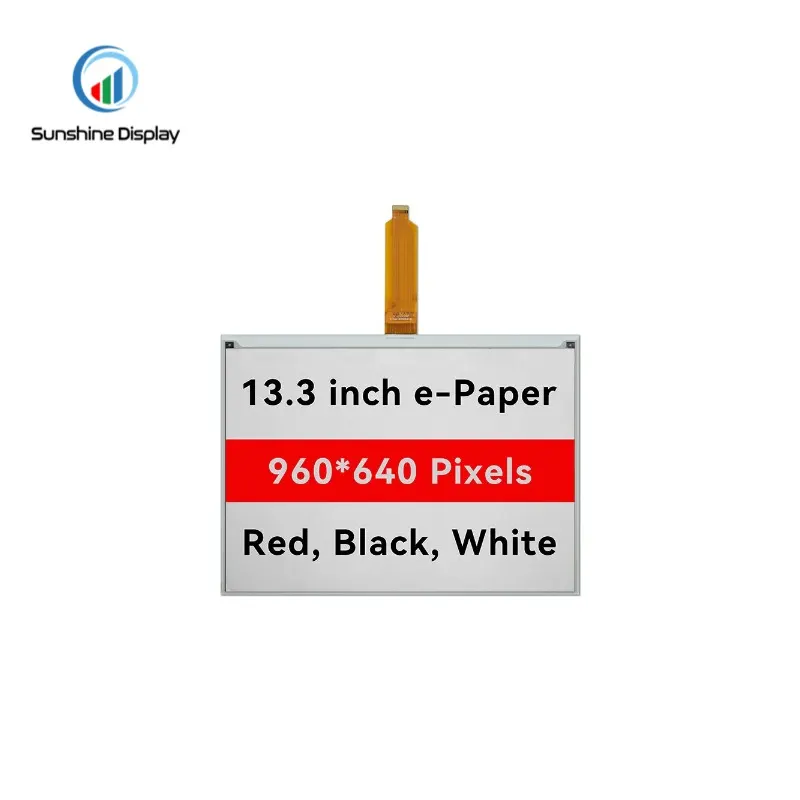 SDE1330NGT-16 13.3inch 960x680  Black White Red Three Colors E-ink Screen Module E-paper Display_Info Similar Product LCD module
