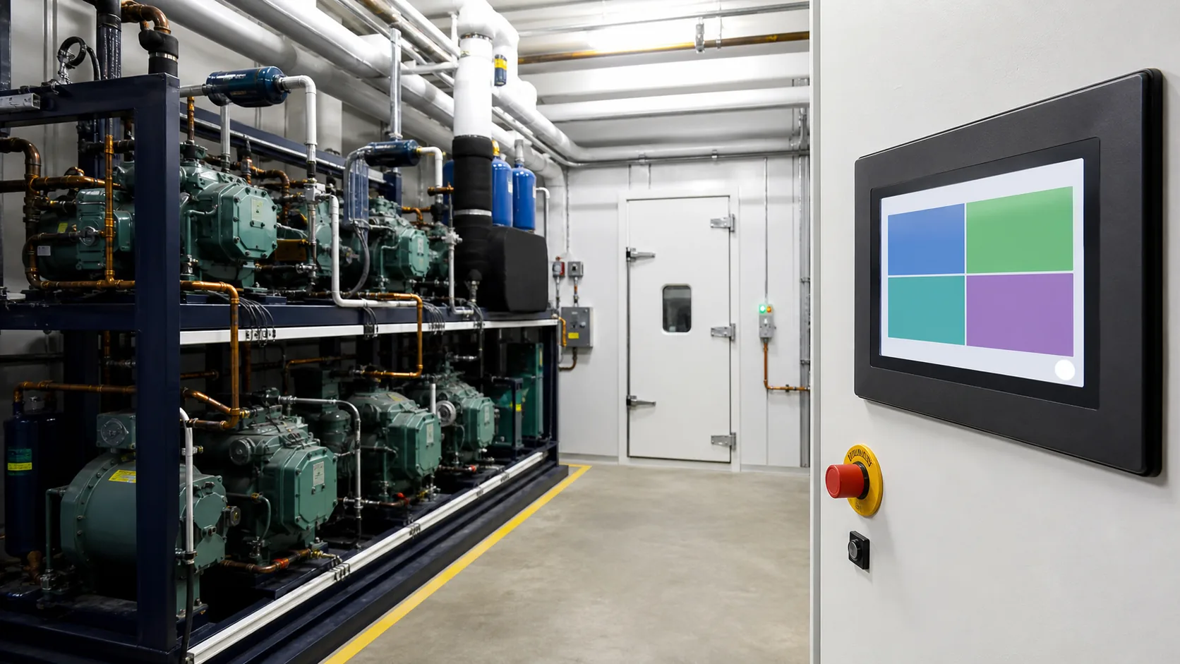 Industrial Displays for Refrigeration HMIs