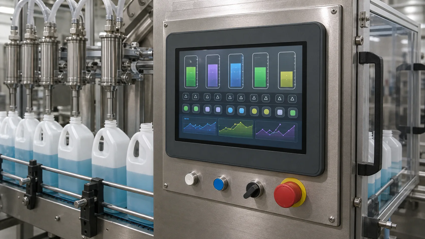 TFT LCD Displays for Industrial Filling Machines